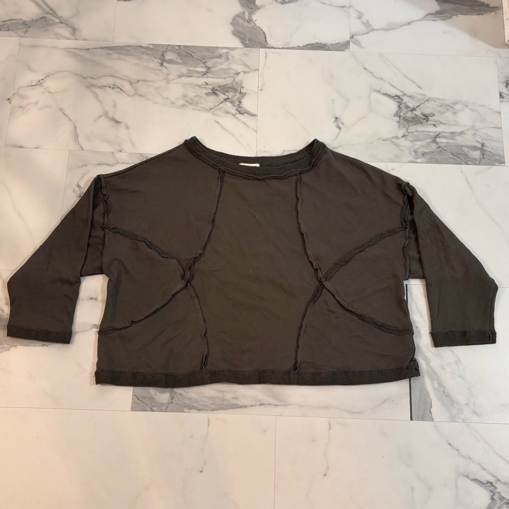 🩶The Post🩶 Cropped Sweatshirt Top